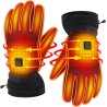 Svpro Guantes de Invierno con batería Recargable, Guantes artríticos térmicos Impermeables para Hombres