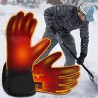Svpro Guantes de Invierno con batería Recargable, Guantes artríticos térmicos Impermeables para Hombres