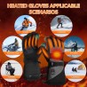 Guantes Calefactables, batería Recargable de 5V 5000 mAh, 3 Niveles de Calentamiento,Guantes Calefactores eléctricos