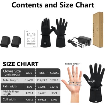 Guantes Calefactables Mujer, Guantes Calefactables Hombre, Guantes calefactables USB | Pantalla Táctil | Ultrafinos para