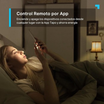 Tapo P100 - Mini Enchufe inteligente Wi-Fi, Programa Horarios y Temporizadores, Ahorra Energía, Compatible con Alexa / Google