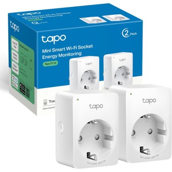 Tapo P110 (2 paquetes) – Mini enchufe inteligente Wi-Fi (con monitoreo de energía), programación encendido/apagado, ahorro de