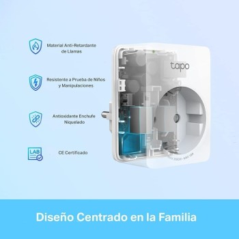 Tapo P110 (4 paquetes) – Mini enchufe inteligente Wi-Fi (con monitoreo de energía), programación encendido/apagado, ahorro de