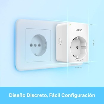Tapo P110 (4 paquetes) – Mini enchufe inteligente Wi-Fi (con monitoreo de energía), programación encendido/apagado, ahorro de
