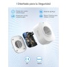 Enchufe Inteligente Alexa, Enchufe Wi-Fi Medidor Consumo, Tomada Inteligente Programable con Temporizador, Control Remoto por