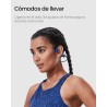 SHOKZ OpenRun Auriculares Conducción Ósea, Deportivos Inalámbricos Bluetooth con Micrófono Cancelación de Ruido, Open-Ear de