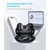 Auriculares Deportivos Bluetooth 5.3 - Diseño Ultra Open-Ear con Clip Inalámbricos Auriculares de Conducción Ósea con 6 HD