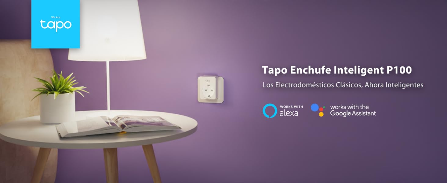 Tapo P100 Enchufe inteligente WiFi compatible con Alexa y Google Assistant