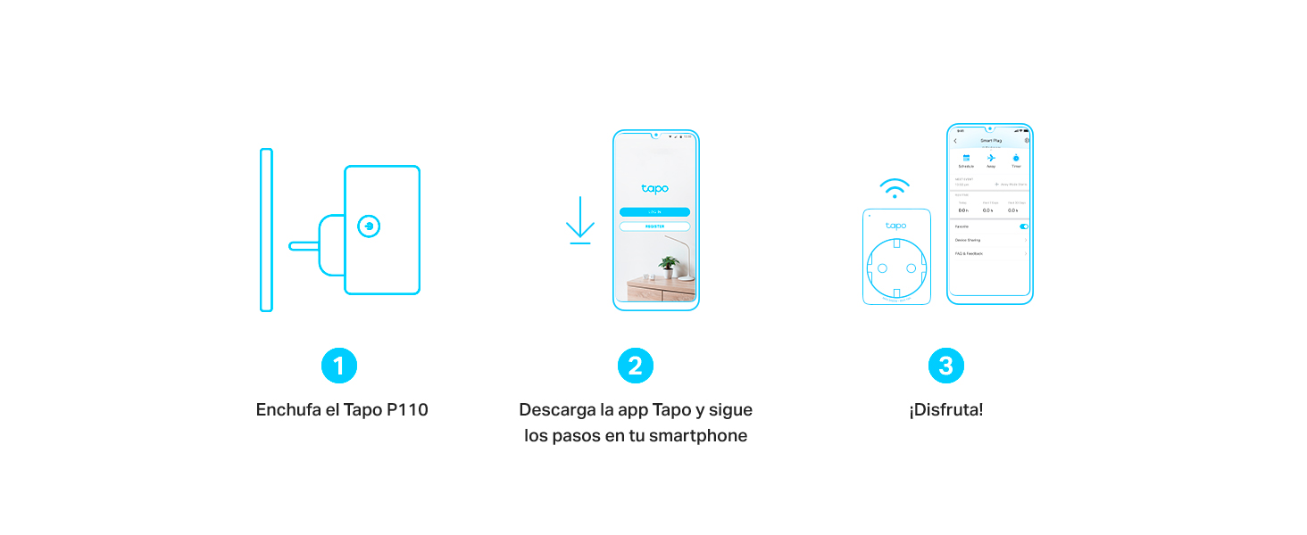 Configuración sencilla del Tapo P110 con app Tapo