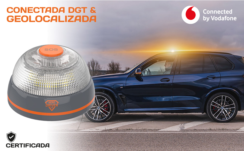 Baliza V16 conectividad incluida hasta 2040 sin cuotas