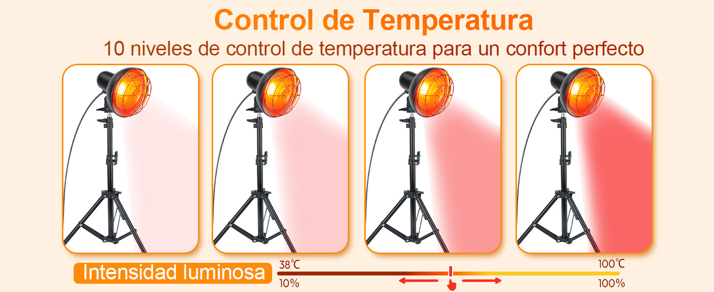 Rkdely lámpara de calor infrarrojo para hombros y espalda