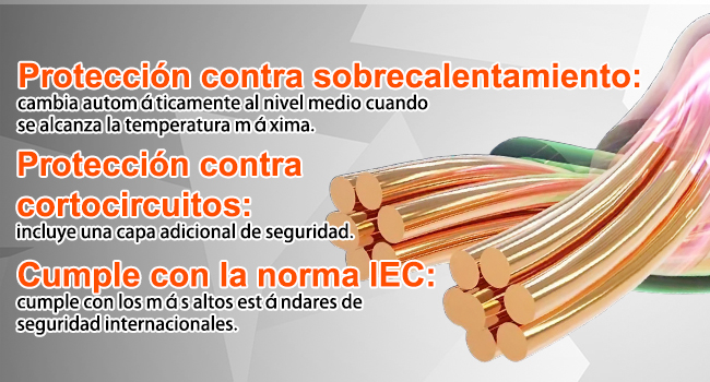 Chaleco calefactable con protección de seguridad