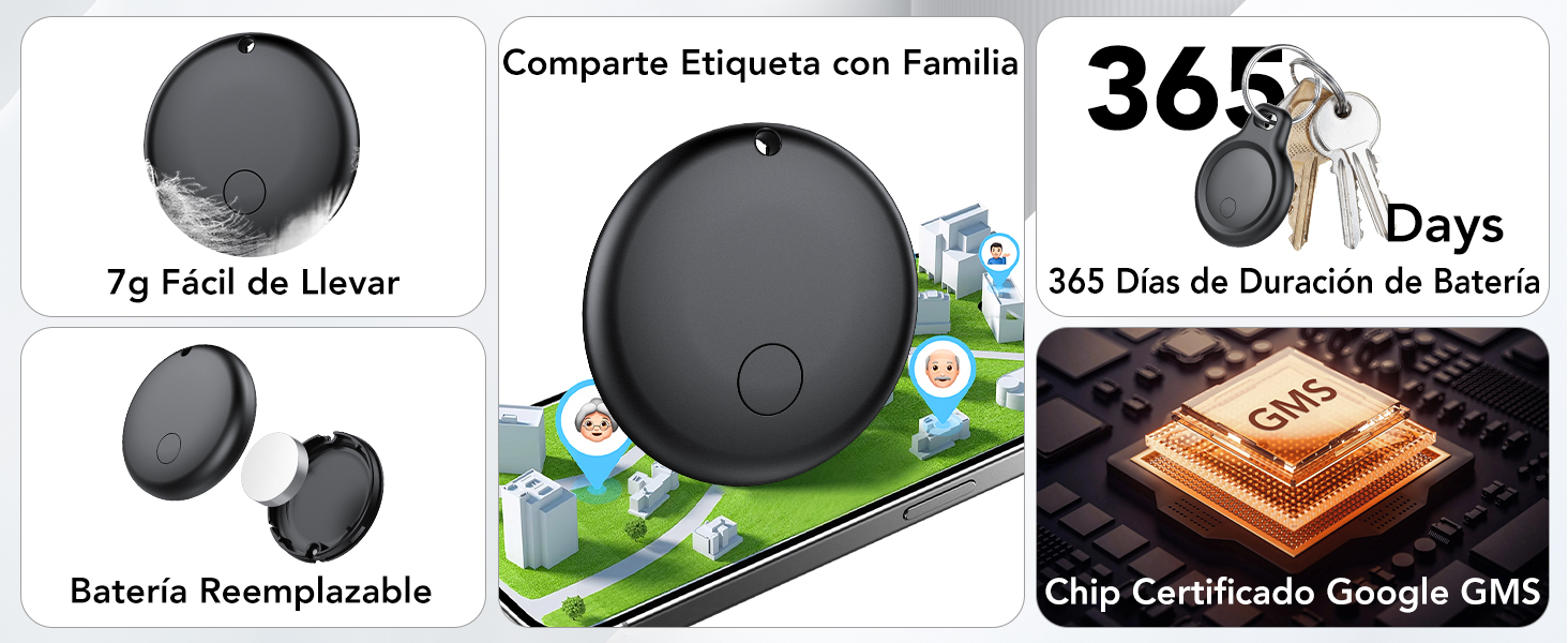 Uso del rastreador Ajblg Android Smart Tag con app Google Find Hub