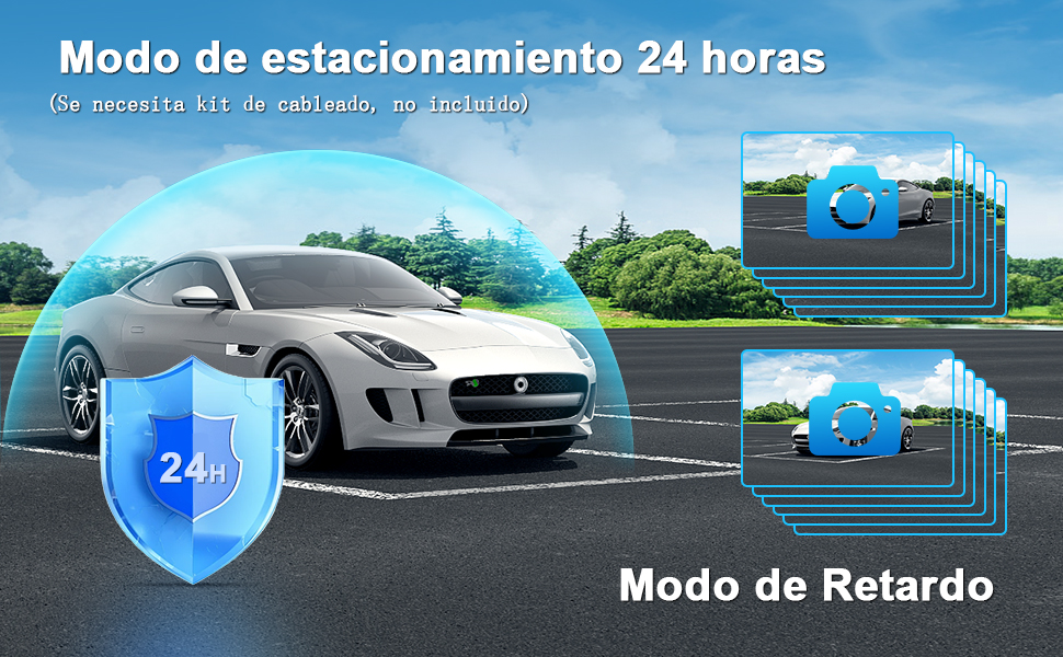 Modo aparcamiento 24 horas con activación por impacto