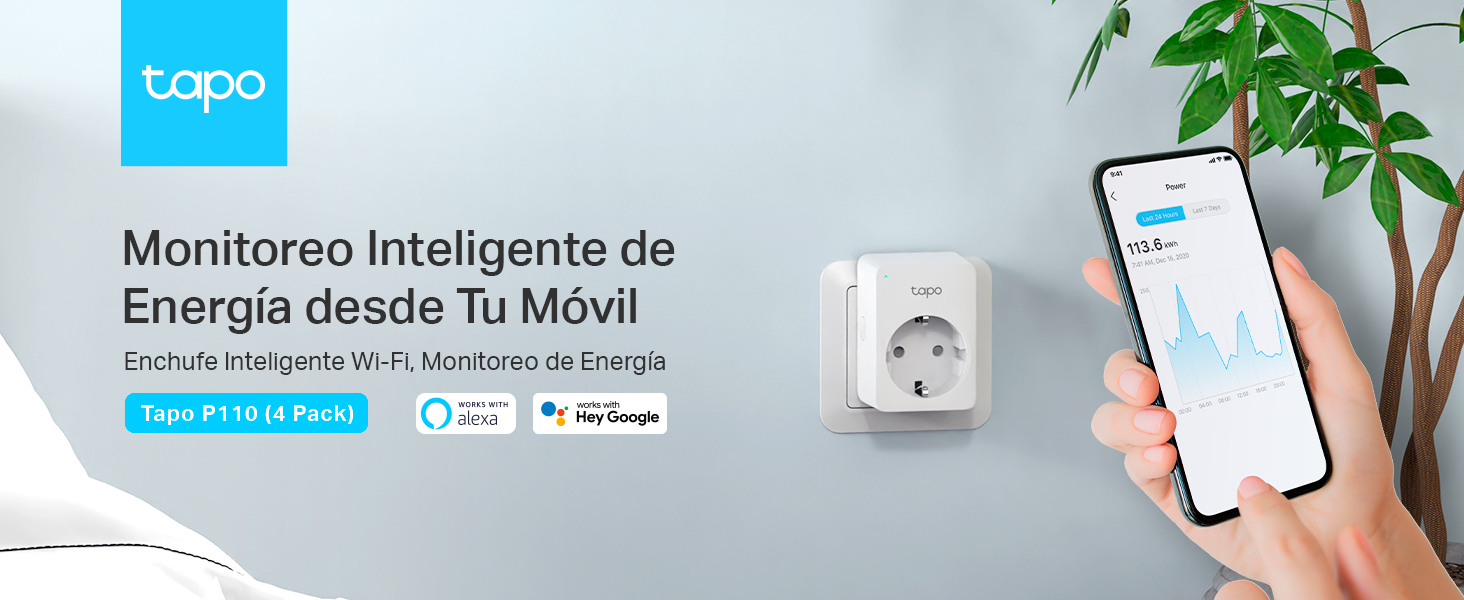 Tapo P110 Pack 4 con guía de inicio rápido