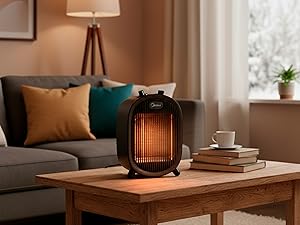 Calefactor MIDEA baño bajo consumo 2000W en salón