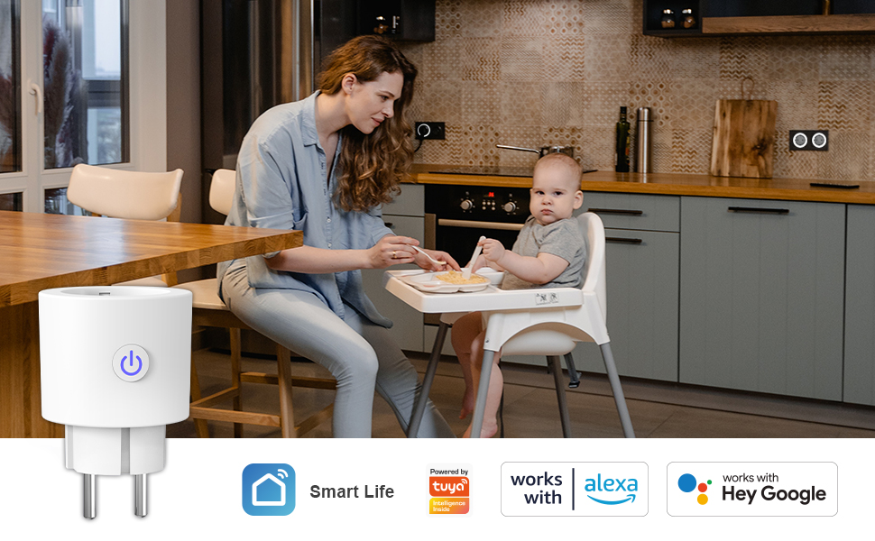 Contenido del pack ANTELA Enchufe Inteligente WiFi 16A 4 unidades