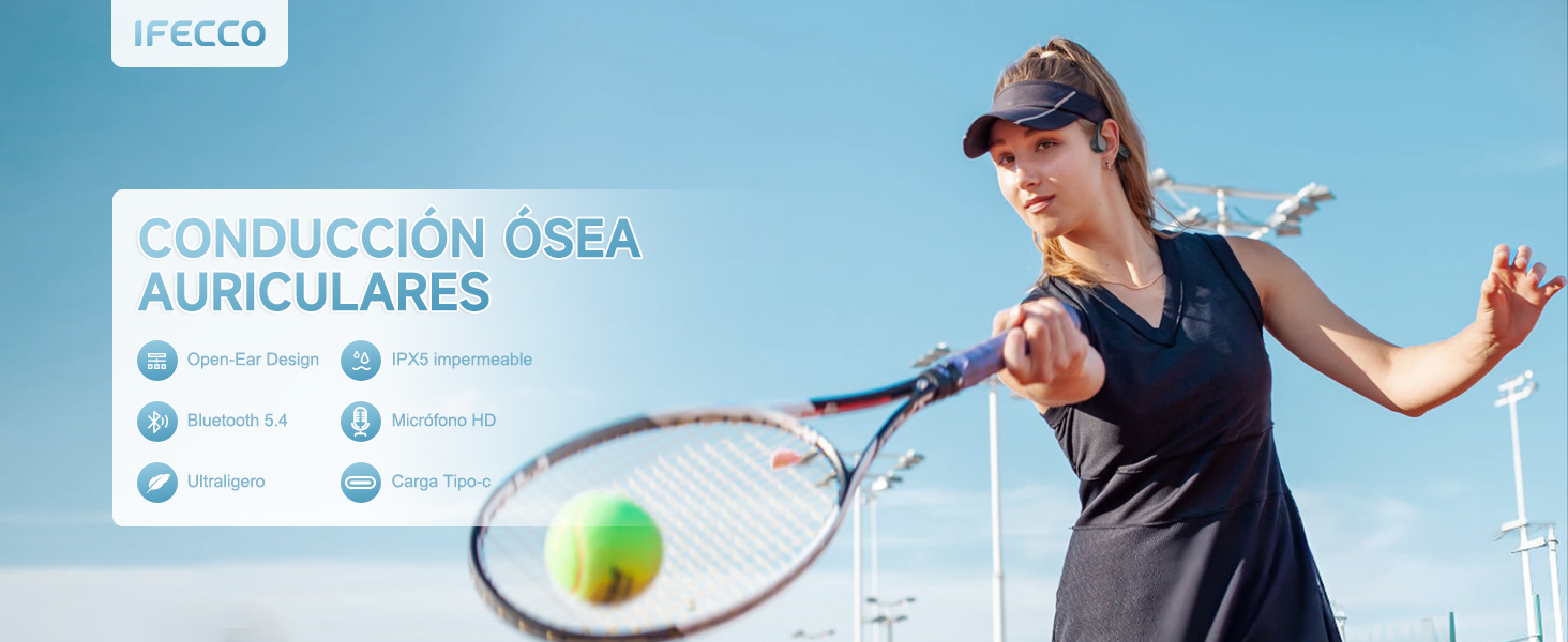 IFECCO open-ear incluidos en el paquete con accesorios