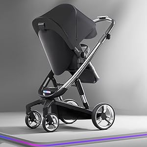 Cochecito Eléctrico Inteligente WL8 Black - Nueva generación de cochecitos inteligentes