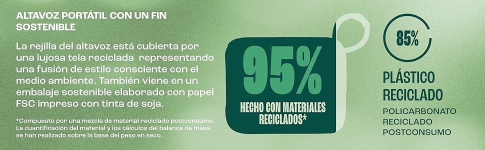 JBL GO 4 materiales y empaques sostenibles