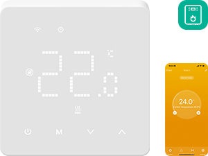 Termostato Beok digital inalámbrico con detección de ventanas abiertas