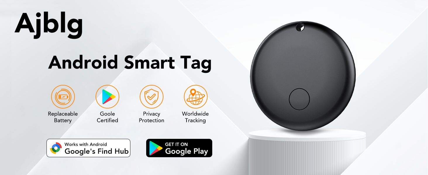 Ajblg Android Smart Tag compatible con Google Find Hub