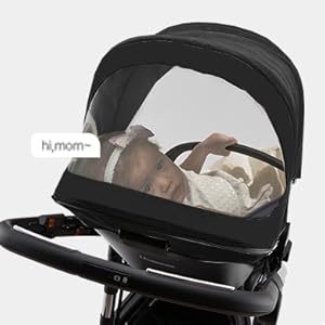 Cochecito Eléctrico Inteligente WL8 Black - Claraboya panorámica padres-hijo