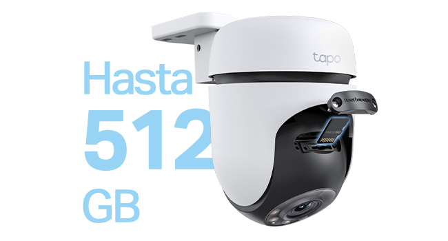 Tapo C51A grabación en microSD hasta 512 GB