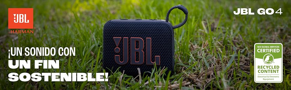 JBL GO 4 enfoque en sostenibilidad