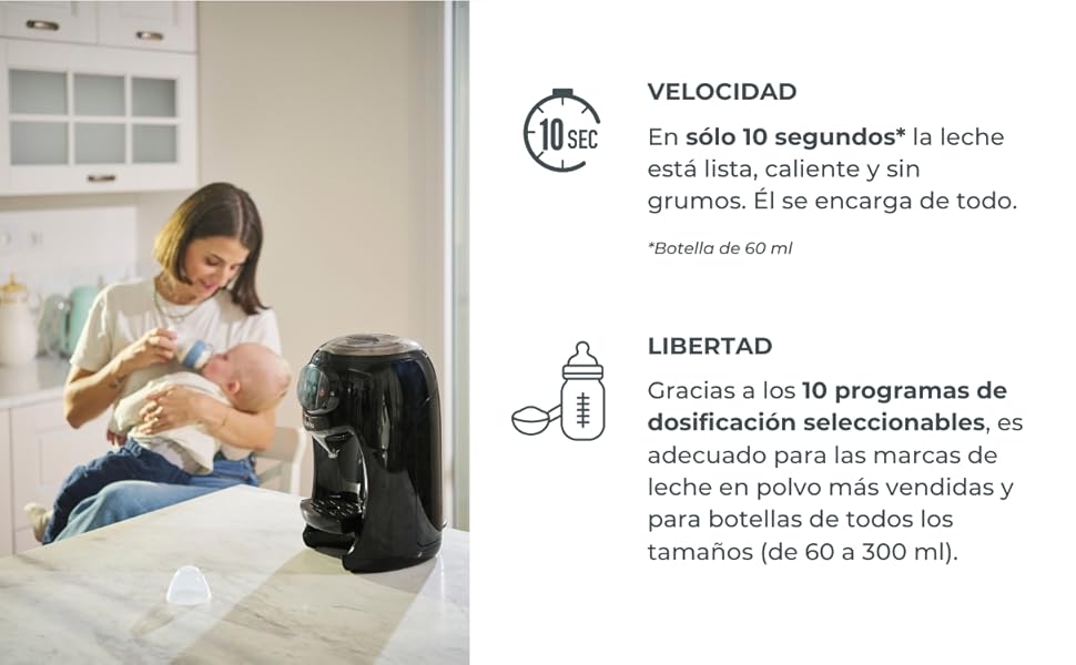 Nuvita 1180 Lattespresso - Compatibilidad con marcas de leche en polvo