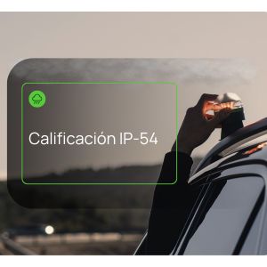 Baliza V16 LEDONE ECO con certificación IP54: resistente a lluvia, viento y polvo