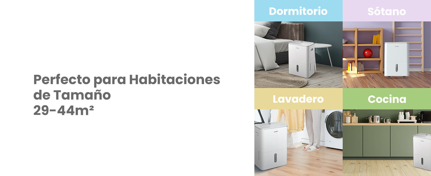 Deshumidificador COMFEE 16L WiFi Silencioso Easy Dry