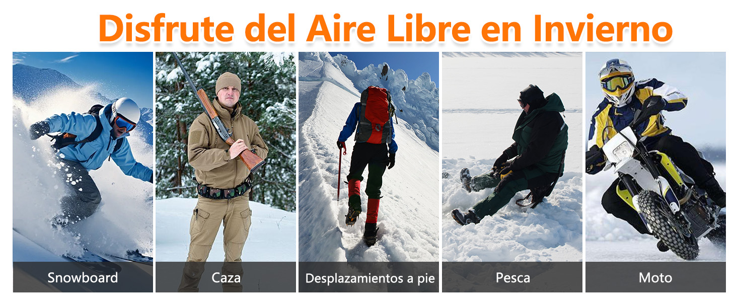 Chaqueta calefactable Mincoo para deportes de invierno